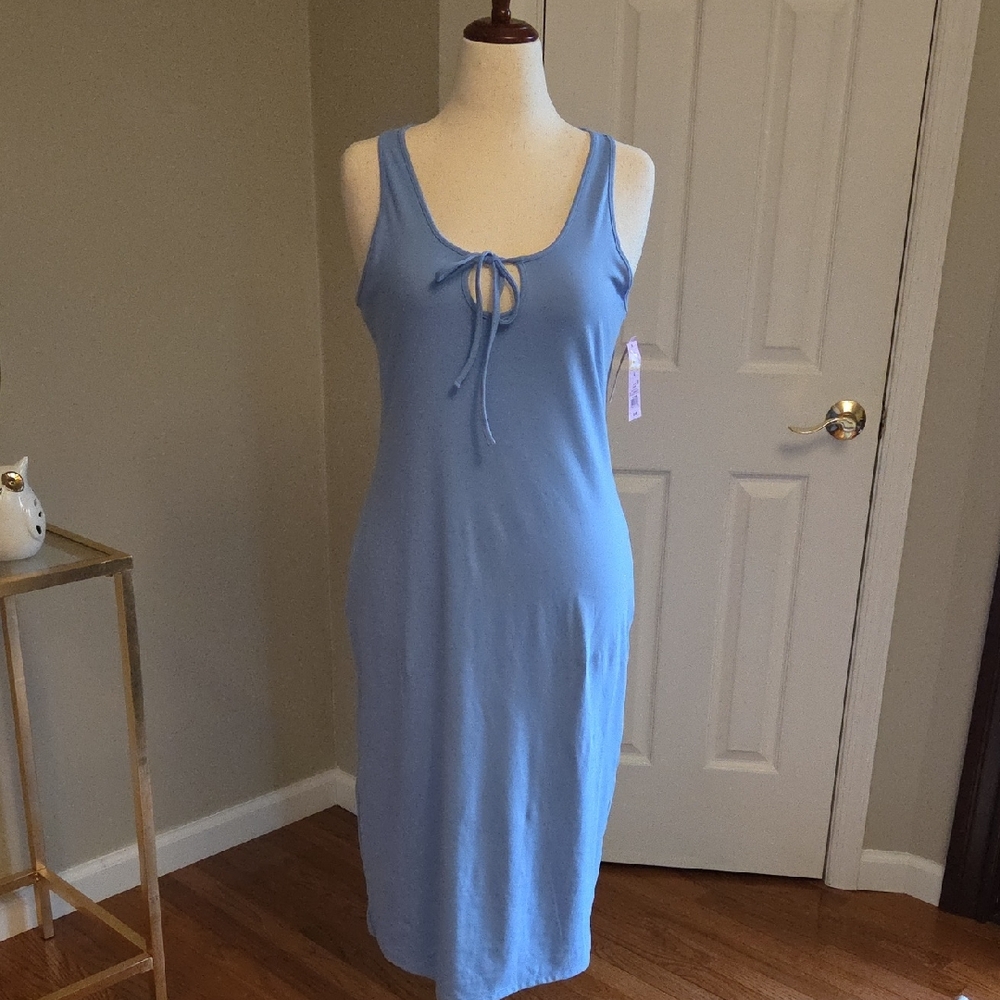 NWT Wild Fable Keyhole Racer Back Sleeveless Bodycon Midi Dress